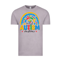 Vintage Zinc proud autism mom rainbow Vintage Tee - CowhideDigitalArt
