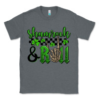Charcoal Heather St. Patrick's Day Shamrock and roll Classic Tee - OliviaCreatesArt