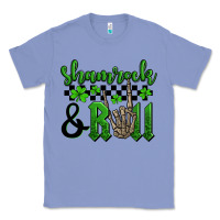 Colony Blue St. Patrick's Day Shamrock and roll Classic Tee - OliviaCreatesArt