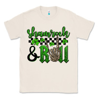Natural St. Patrick's Day Shamrock and roll Classic Tee - OliviaCreatesArt