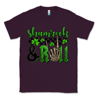 Plum St. Patrick's Day Shamrock and roll Classic Tee - OliviaCreatesArt