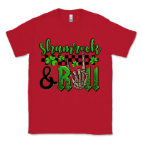 Red St. Patrick's Day Shamrock and roll Classic Tee - OliviaCreatesArt