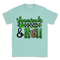 Seafoam St. Patrick's Day Shamrock and roll Classic Tee - OliviaCreatesArt