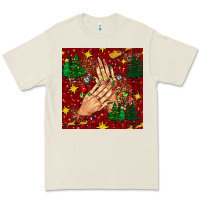 Bone christmas nails and trees with leopard and plaid seamless pattern bbs Premium Tee - BundleAndBundleShop