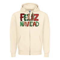 Sandshell Feliz Navidad our lady of Guadalupe Christmas Zipper Hoodie - Jasminsmagicworld