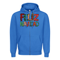 True Royal Feliz Navidad our lady of Guadalupe Christmas Zipper Hoodie - Jasminsmagicworld