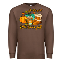 Chestnut just a girl who loves fall Premium Sweatshirt - Jasminsmagicworld