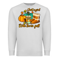 Dove Grey just a girl who loves fall Premium Sweatshirt - Jasminsmagicworld