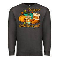 Smoke just a girl who loves fall Premium Sweatshirt - Jasminsmagicworld