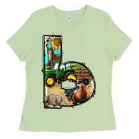 Matcha farm life alphabet lowercase letters b Ladies Tee - BundleAndBundleShop