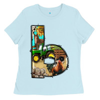 Farm Life Alphabet Lowercase Letters B Ladies Tee | Teevron