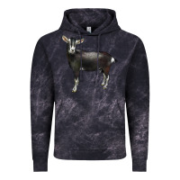 Cloud Black Alpine Goat Vintage Hoodie - LillyAllenDesigns