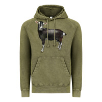 Vintage Olive Alpine Goat Vintage Hoodie - LillyAllenDesigns
