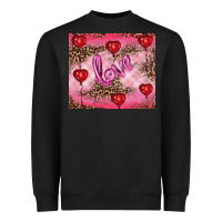 Black valentine's day love Heavyweight Sweatshirt - RanaPortraitStore