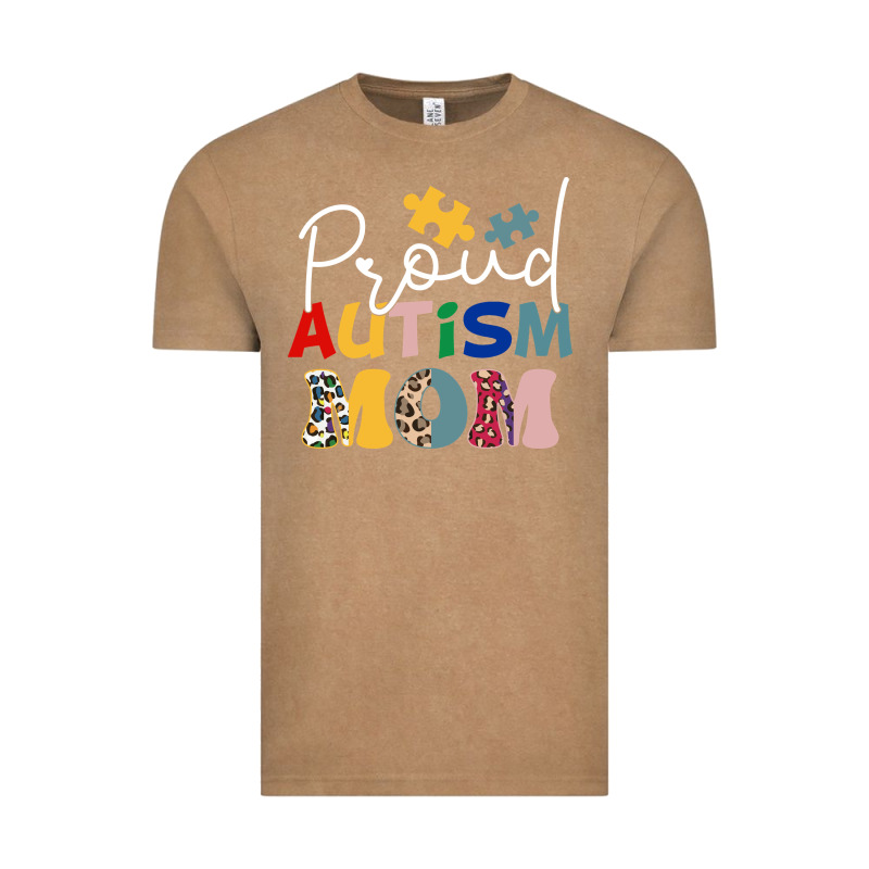Proud Autism Mom Leopard Pattern Design Autism Awa Vintage Tee by CowhideDigitalArt | Teevron
