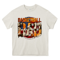 Cream basketball dad Heavy Core Tee - Jasminsmagicworld