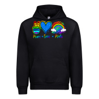 Black Peace Love Pride Urban Hoodie - Jasminsmagicworld