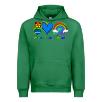 Emerald Peace Love Pride Urban Hoodie - Jasminsmagicworld