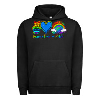 Pigment Black Peace Love Pride Urban Hoodie - Jasminsmagicworld