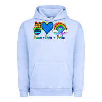 Pigment Grape Ice Peace Love Pride Urban Hoodie - Jasminsmagicworld