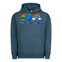 Pigment Midnight Navy Peace Love Pride Urban Hoodie - Jasminsmagicworld