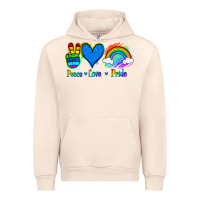 Sandshell Peace Love Pride Urban Hoodie - Jasminsmagicworld