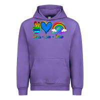 Tulip Peace Love Pride Urban Hoodie - Jasminsmagicworld