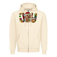 Sandshell Cockapoo Christmas Joy Zipper Hoodie - RanaPortraitStore