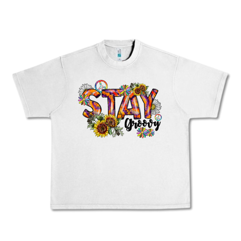 Stay Groovy Urban Heavy Tee by CowhideDigitalArt | Teevron