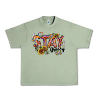 Oil Green Stay Groovy Urban Heavy Tee - CowhideDigitalArt