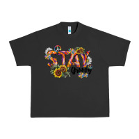 Pigment Black Stay Groovy Urban Heavy Tee - CowhideDigitalArt