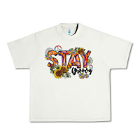 Pistachio Stay Groovy Urban Heavy Tee - CowhideDigitalArt