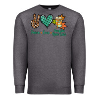 Charcoal Heather peace love pumpkin spice latte Premium Sweatshirt - Jasminsmagicworld