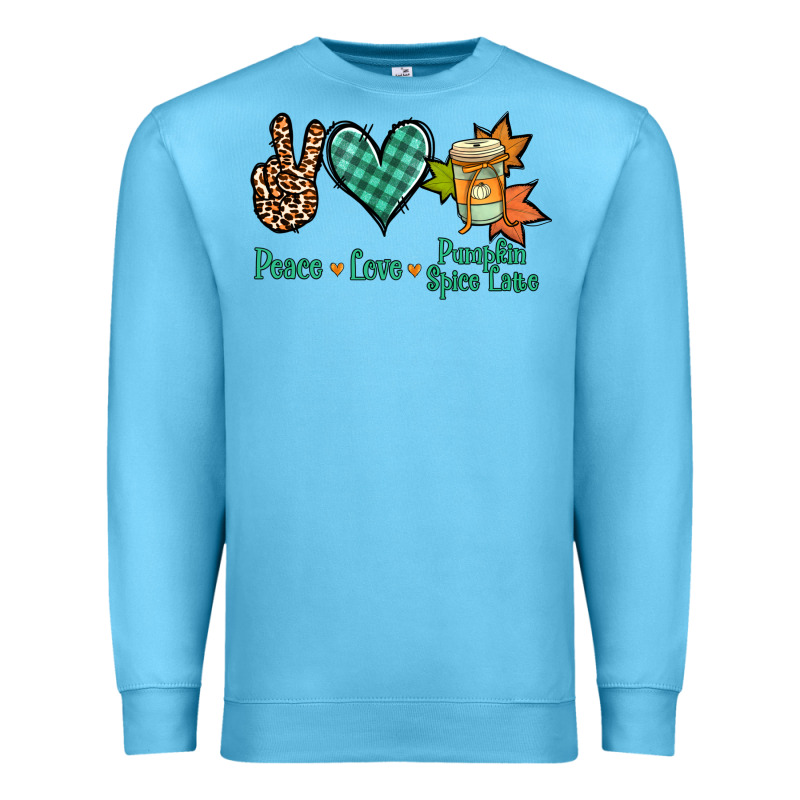 Peace Love Pumpkin Spice Latte Premium Sweatshirt by Jasminsmagicworld | Teevron