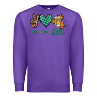 Purple peace love pumpkin spice latte Premium Sweatshirt - Jasminsmagicworld