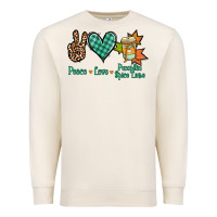 Sandshell peace love pumpkin spice latte Premium Sweatshirt - Jasminsmagicworld