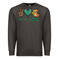 Smoke peace love pumpkin spice latte Premium Sweatshirt - Jasminsmagicworld