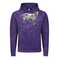 Cloud Purple saanen goat Vintage Hoodie - LillyAllenDesigns