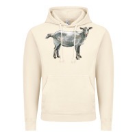 Vintage Artic saanen goat Vintage Hoodie - LillyAllenDesigns