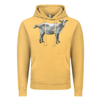 Vintage Mustard saanen goat Vintage Hoodie - LillyAllenDesigns