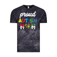 Cloud Black Proud Autism Mom Mothers Day Gift Autism Awareness Vintage Tee - CowhideDigitalArt