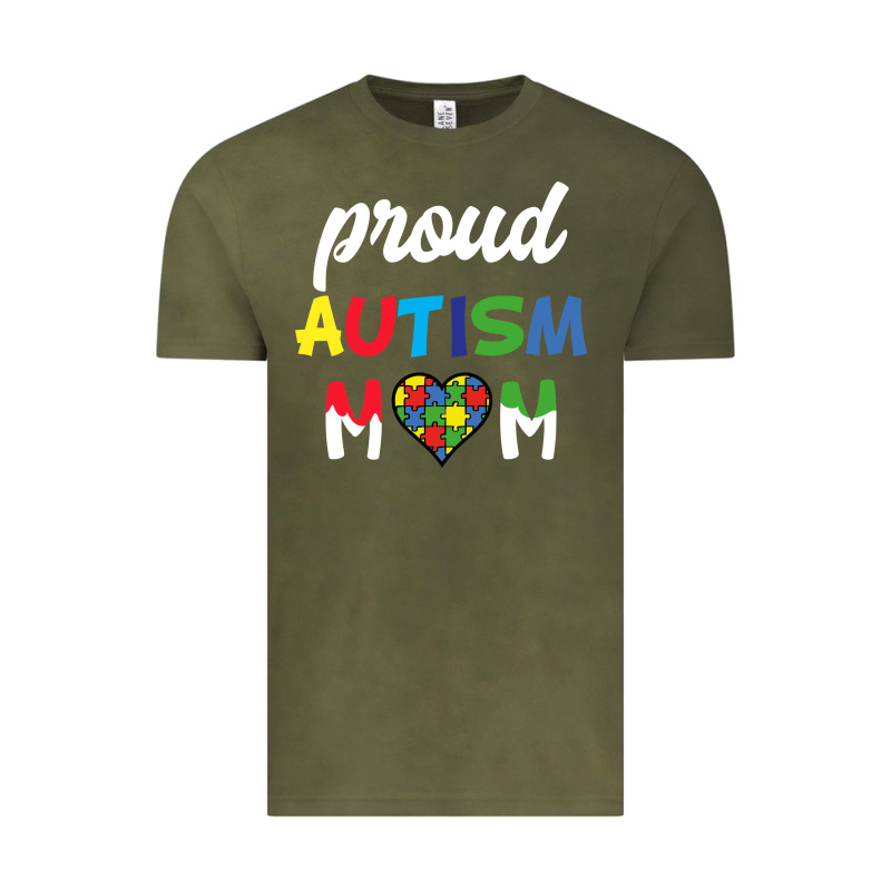 Proud Autism Mom Mothers Day Gift Autism Awareness Vintage Tee by CowhideDigitalArt | Teevron