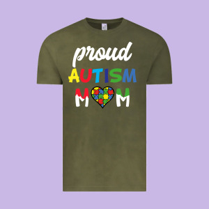 Proud Autism Mom Mothers Day Gift Autism Awareness Vintage Tee Designed By Cowhidedigitalart