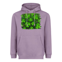 Lavender st patrick's day shamrock and plaid distressed background Heavyweight Hoodie - RanaPortraitStore