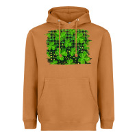 Meerkat st patrick's day shamrock and plaid distressed background Heavyweight Hoodie - RanaPortraitStore