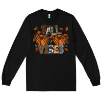 Black fall vibes Long Sleeve Tee - SublimationCraftShop