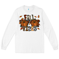 White fall vibes Long Sleeve Tee - SublimationCraftShop