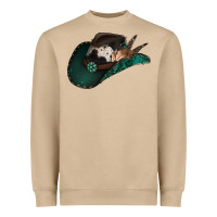 Mushroom cowhide flowers cowboy hat Heavyweight Sweatshirt - Jasminsmagicworld
