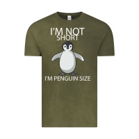 Vintage Olive I'm Not Short I'm Penguin Size Vintage Tee - Bettercallsaul