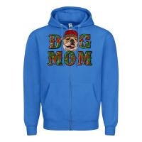 True Royal Christmas English Bulldog Mom Zipper Hoodie - RanaPortraitStore